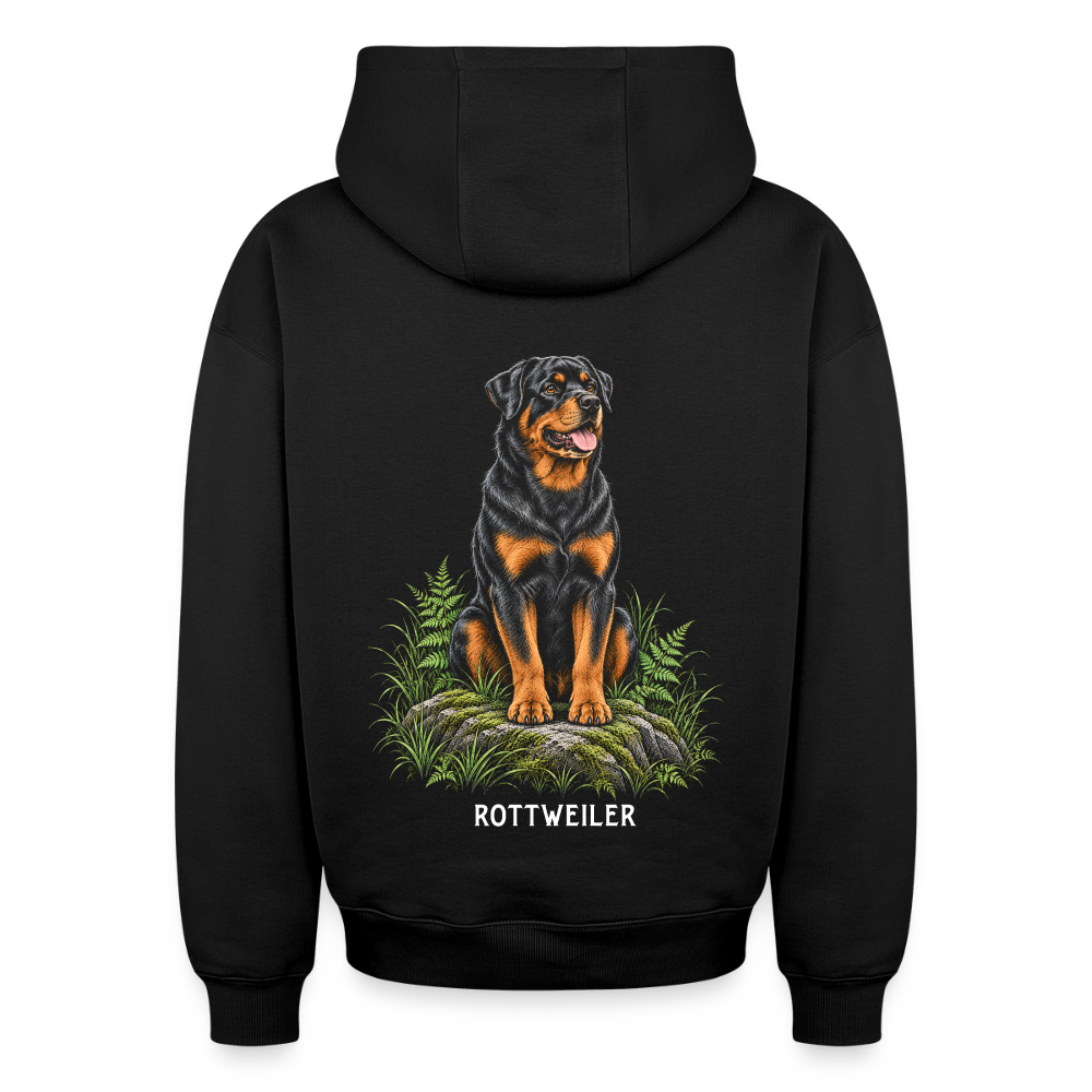 Rottweiler  Oversized Heavyweight Hoodie - Schwarz