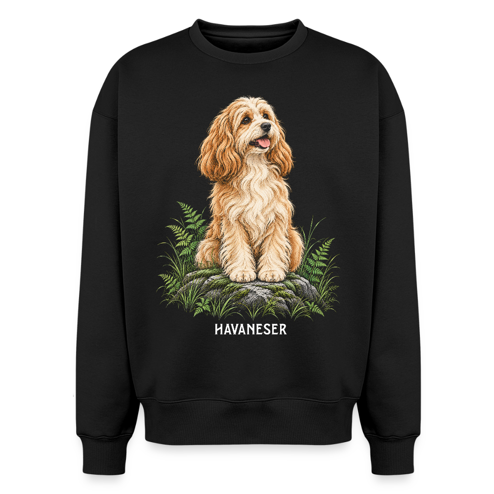 Havaneser Oversized Heavyweight Sweater - Schwarz