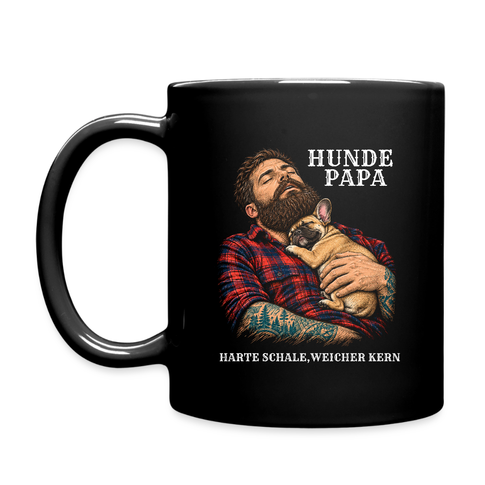 Hunde Papa Tasse  325 ML - Schwarz