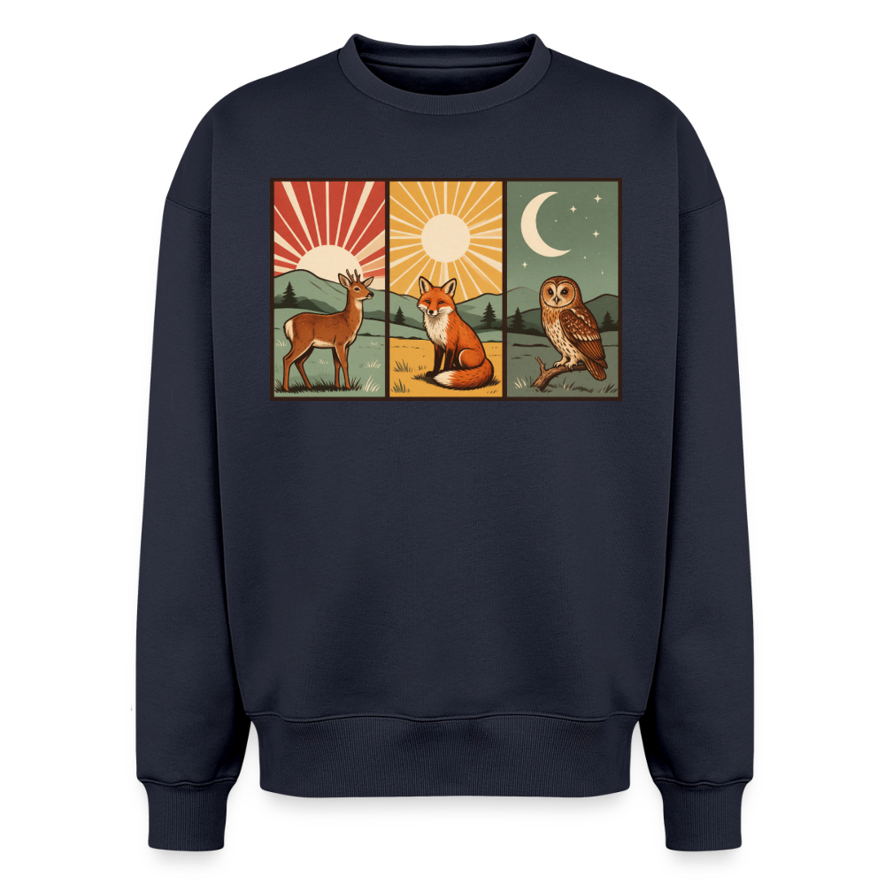 Tag und Nacht Oversized Heavyweight Sweater - Navy