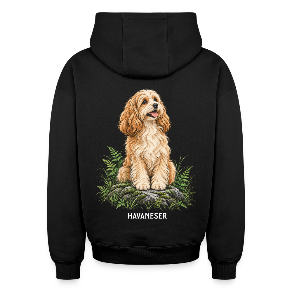 Havaneser  Oversized Heavyweight Hoodie - Schwarz