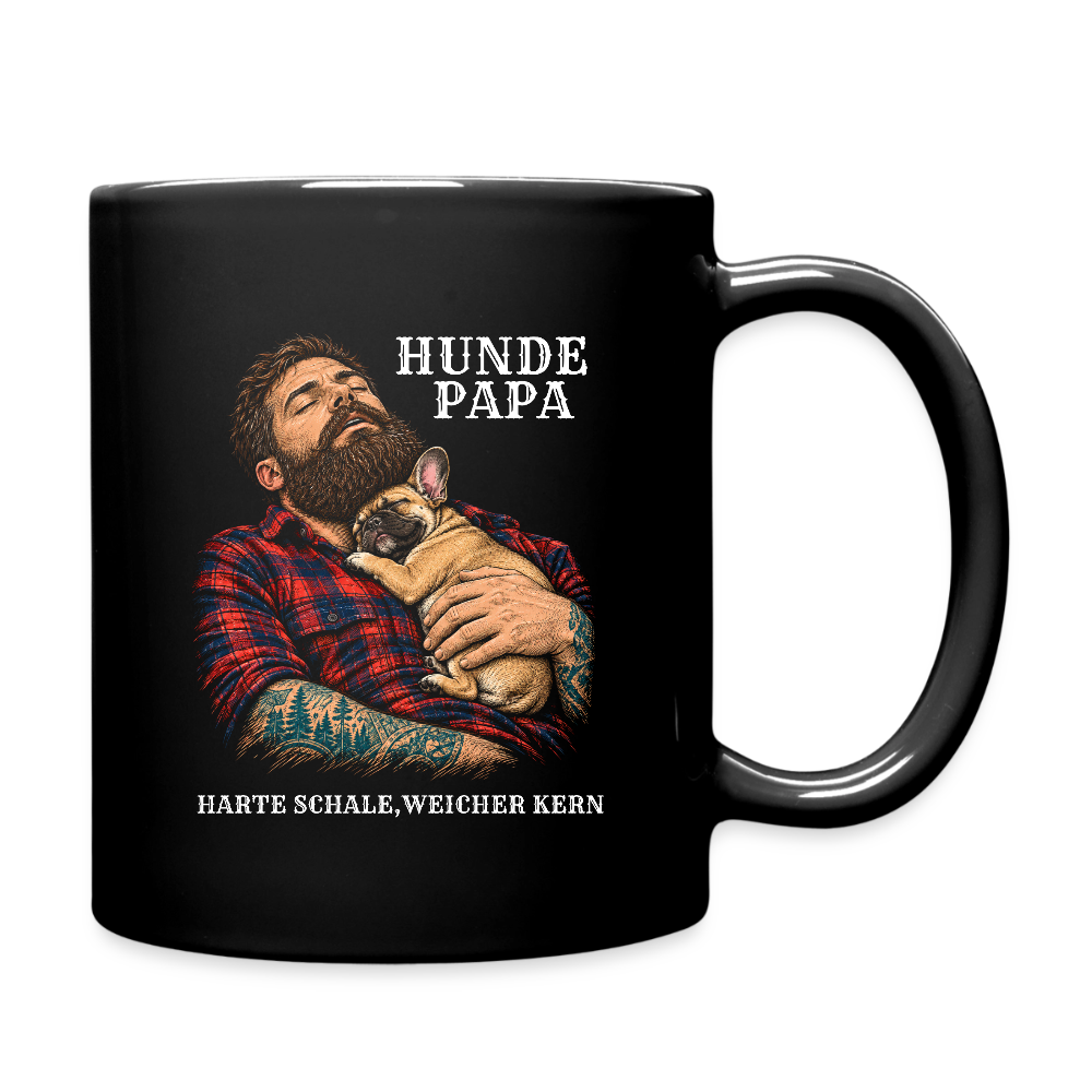 Hunde Papa Tasse  325 ML - Schwarz