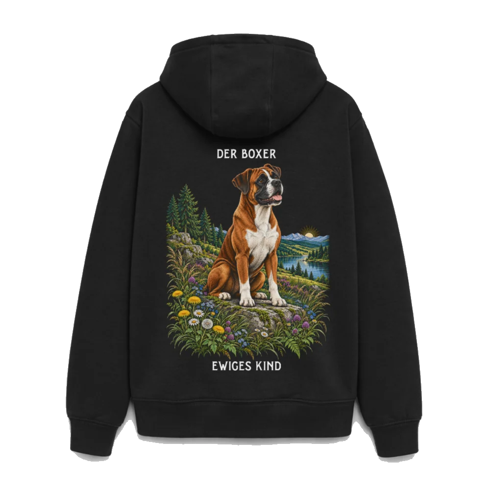 Boxer oversized Heavyweight Hoodie - Schwarz – Böse Jungs