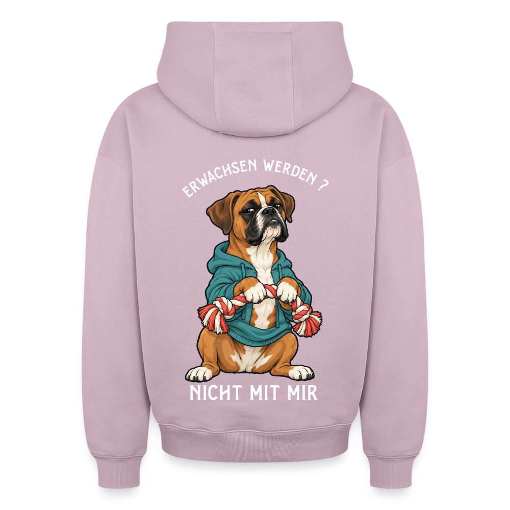 Erwachsen werden ?Oversized Heavyweight Hoodie - Altrosa
