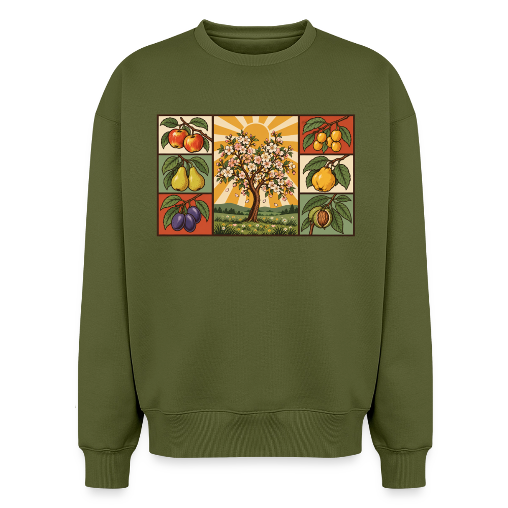 Obstbäume der Natur Oversized Heavyweight Sweater - Khaki