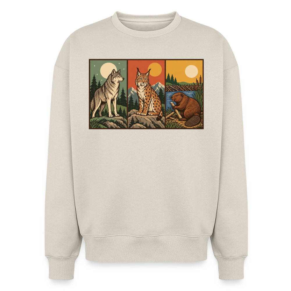 Die Rückkehrer Oversized Heavyweight Sweater - Beige