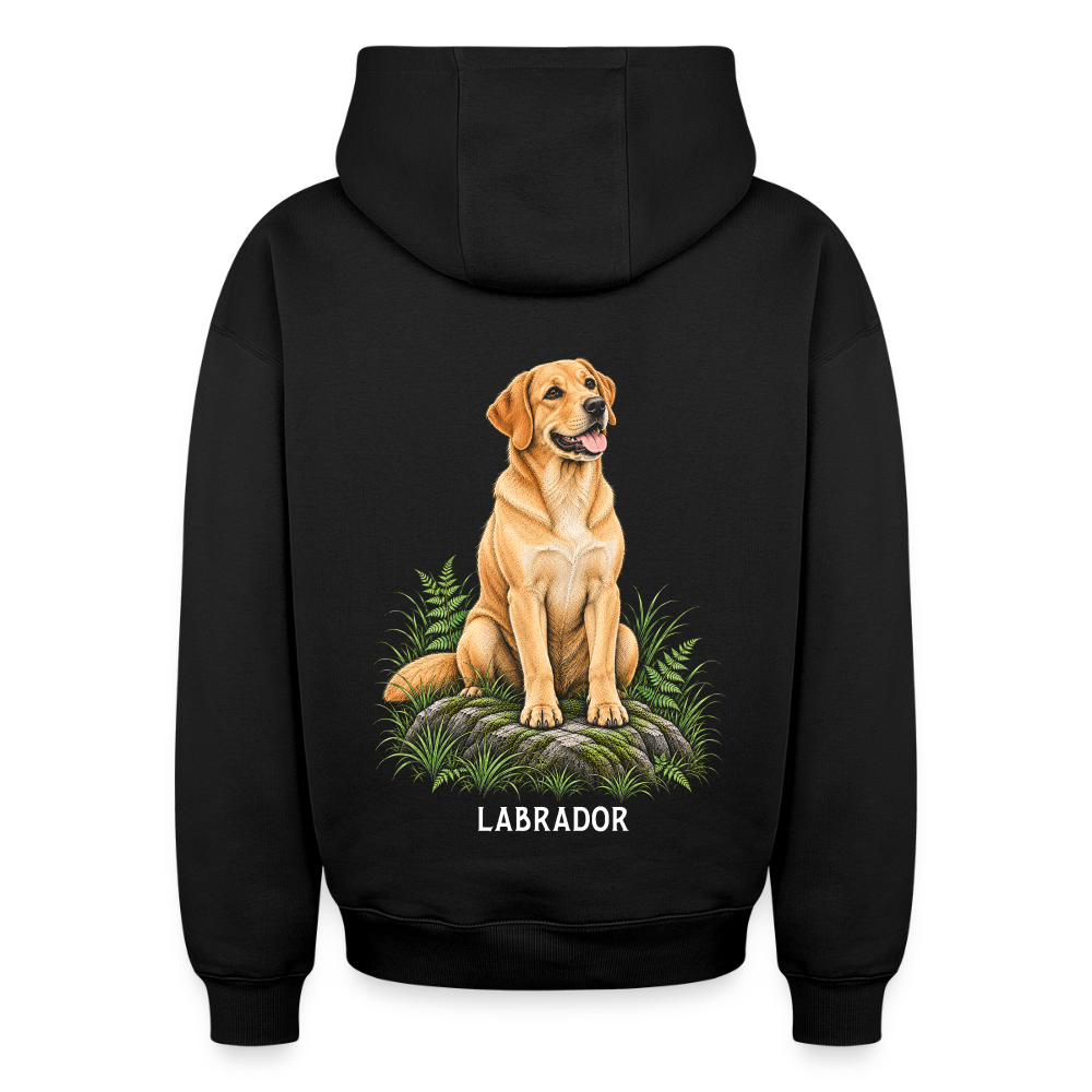 Labrador Oversized Heavyweight Hoodie - Schwarz