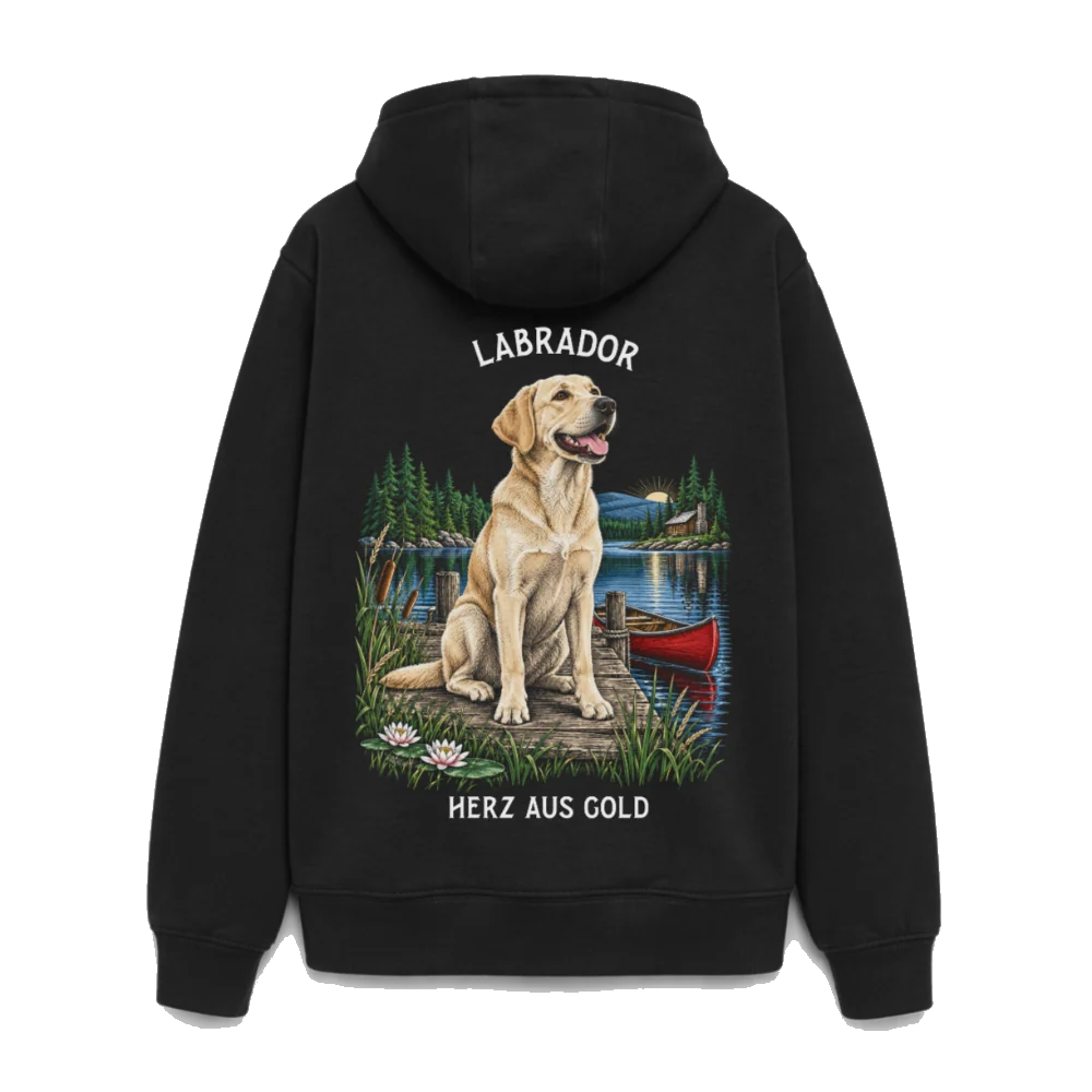 Labrador Oversized Heavyweight Hoodie - Schwarz – Böse Jungs