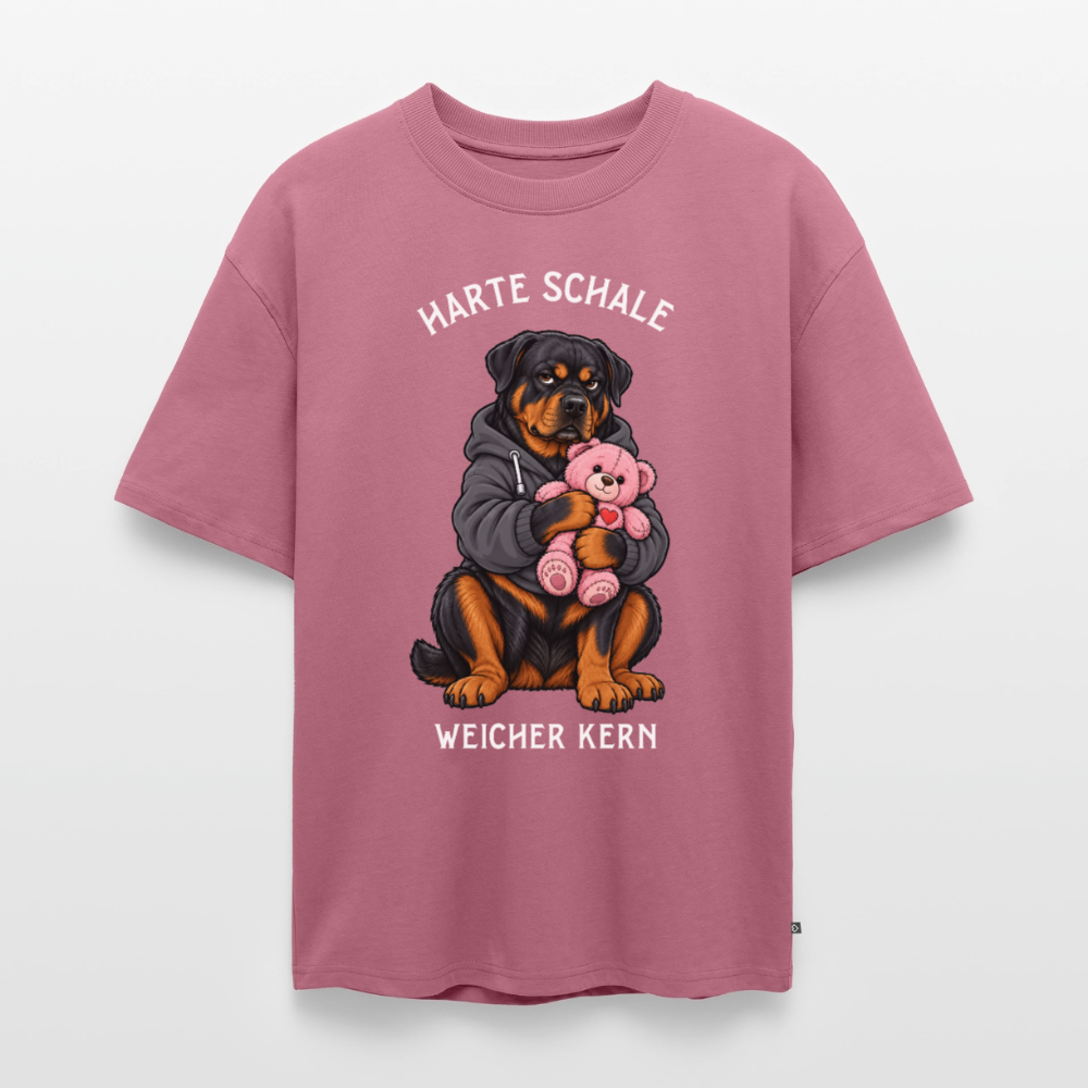 Harte Schale Unisex Premium Oversized Organic T-Shirt - Mauve