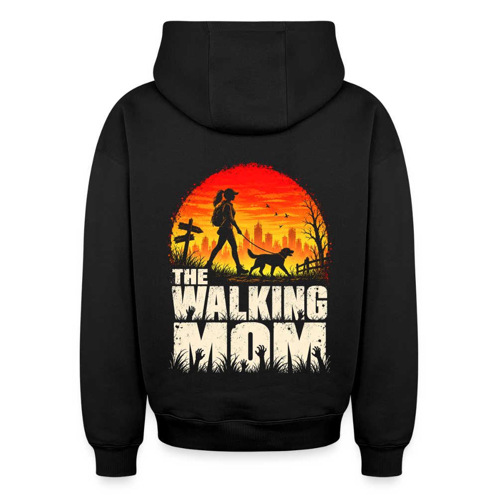 The walking Mom Oversized Heavyweight Hoodie - Schwarz