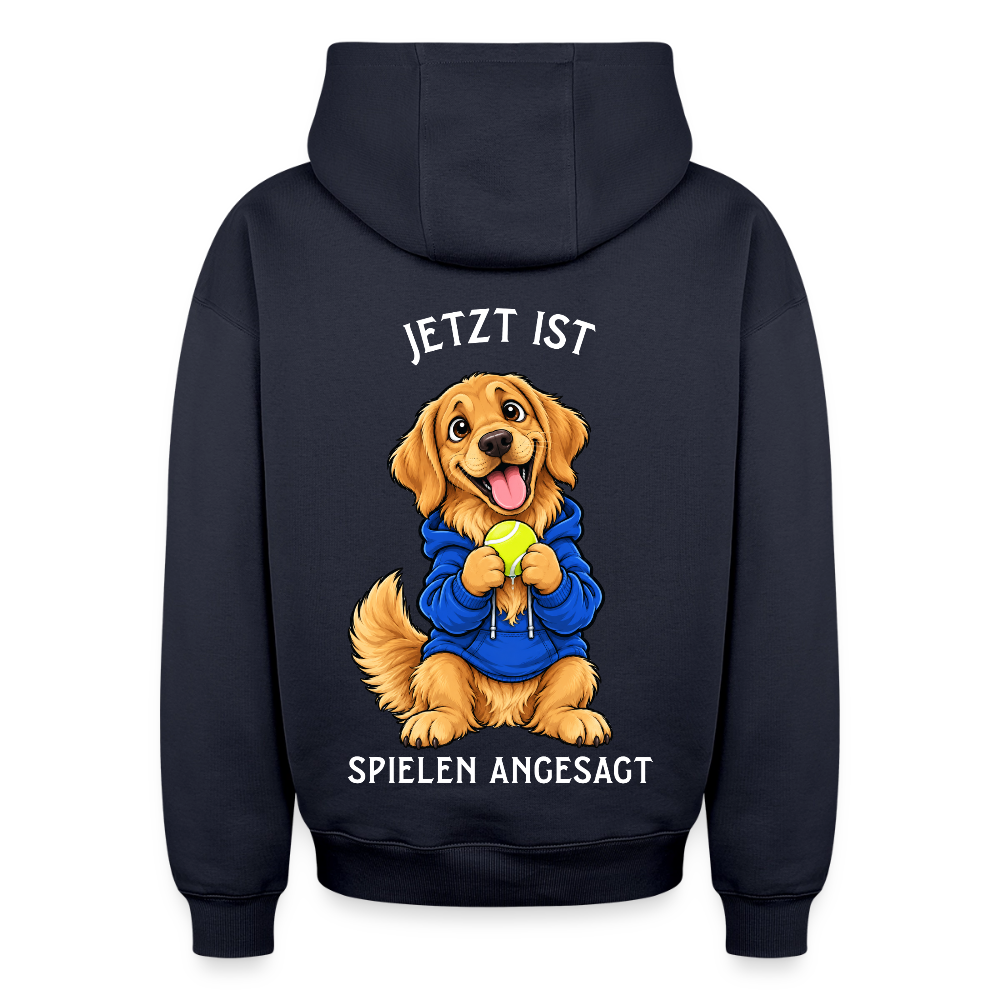 Spielen Oversized Heavyweight Hoodie - Navy