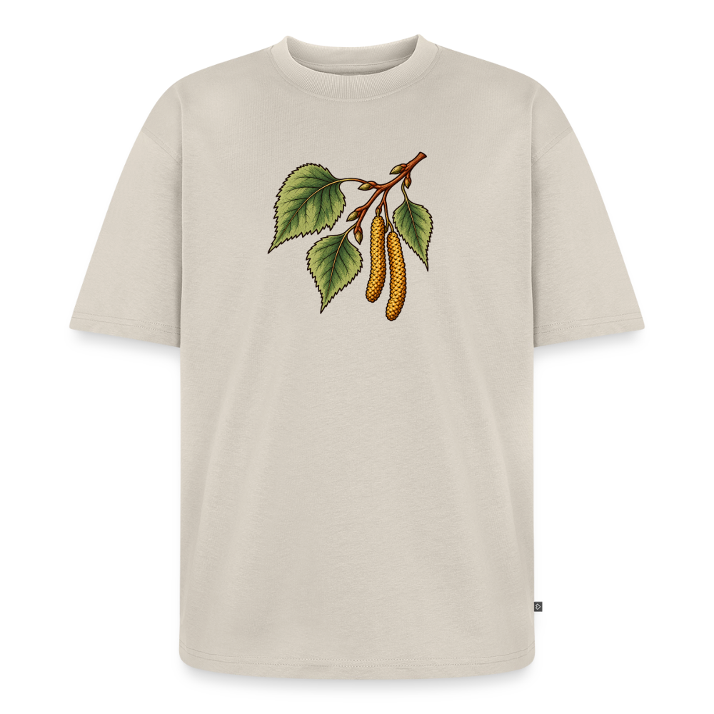 Birkenzweig Premium Oversized Bio T-Shirt - Beige