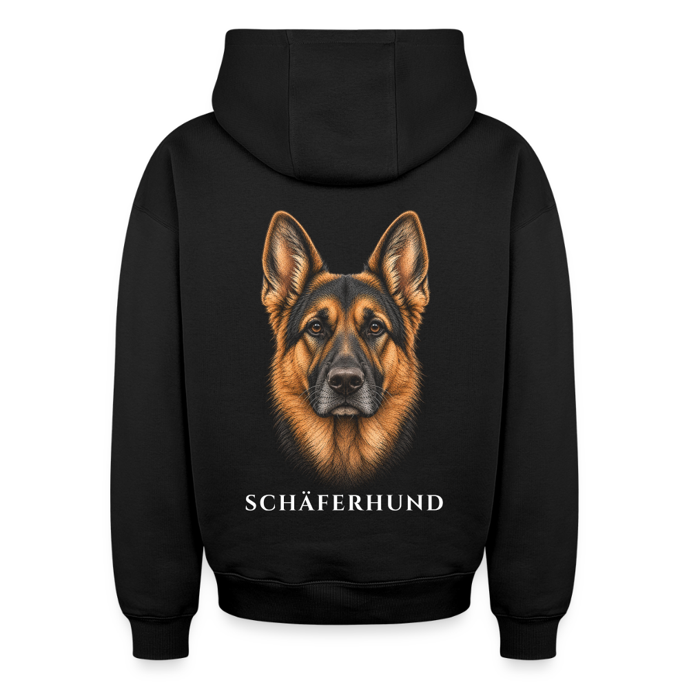 Schäferhund Oversized Heavyweight Hoodie - Schwarz