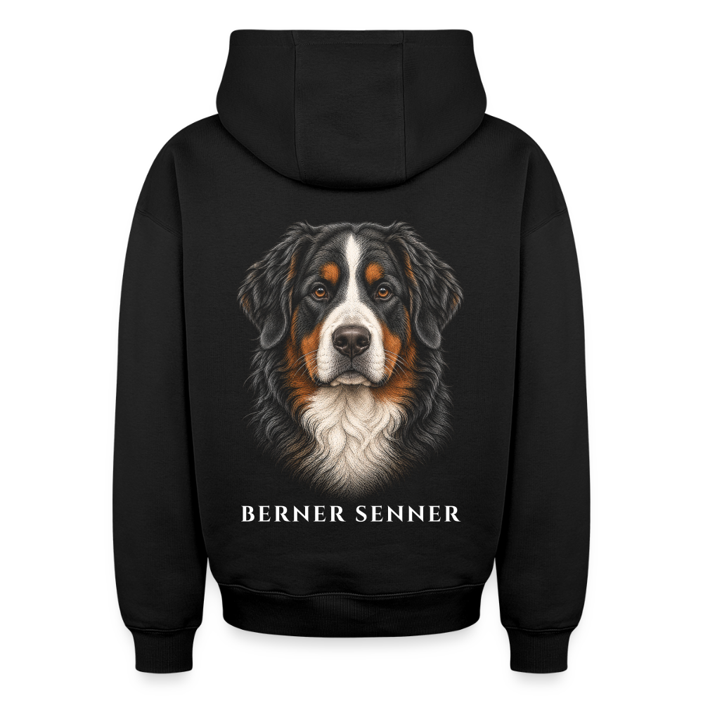 Berner Senner Oversized Heavyweight Hoodie - Schwarz
