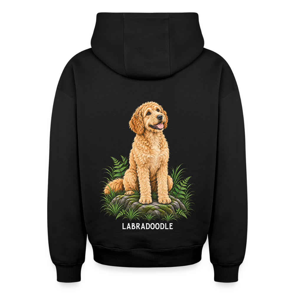 Labradoodle Oversized Heavyweight Hoodie - Schwarz