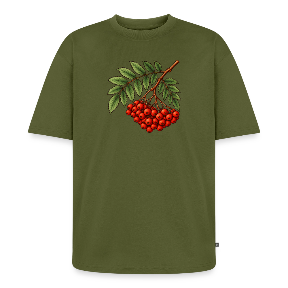 Eberesche Premium Oversized Bio T-Shirt - Khaki