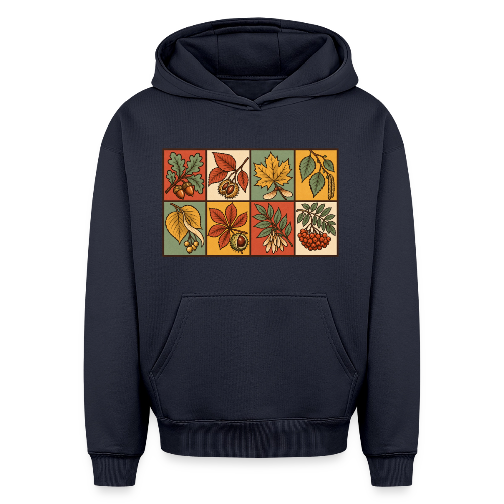 Waldblätter Oversized Heavyweight Hoodie - Navy