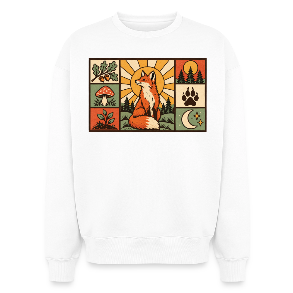 Wald Fuchs  Oversized Heavyweight Sweater - Weiß