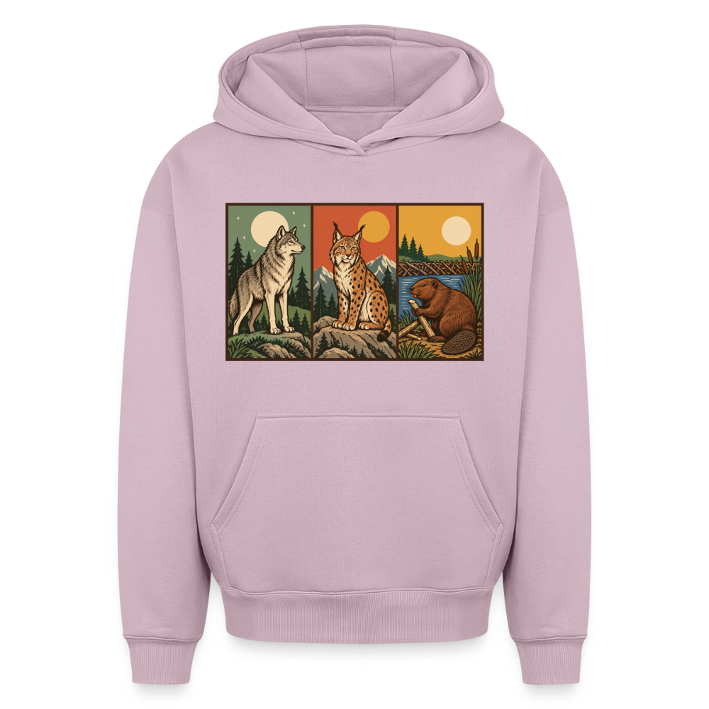 Die Rückkehrer Oversized Heavyweight Hoodie - Altrosa
