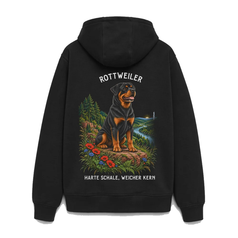 Rottweiler oversized Heavyweight Hoodie - Schwarz – Böse Jungs